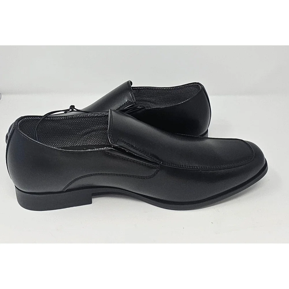 Perry Ellis Loafers Dress Shoes Mens 10 Wide Bicycle Toe Black Portfolio Slip On